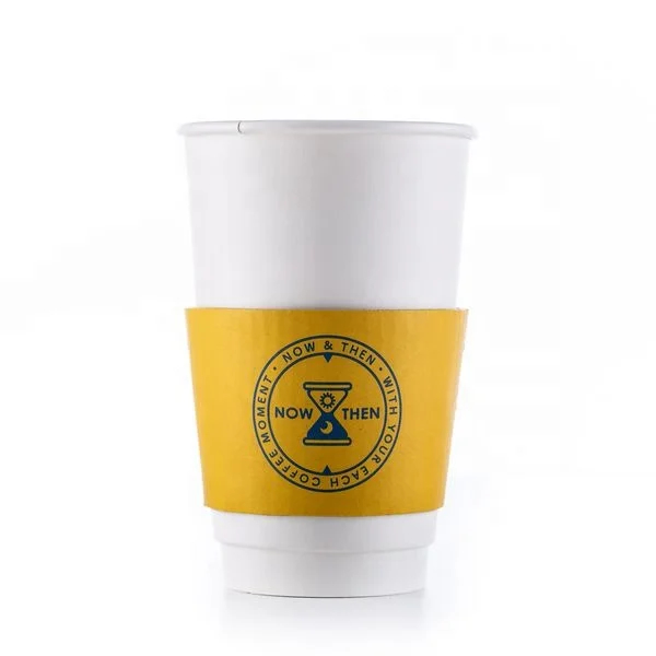 Anpassbares Getränkebecherhalter Einweg-Karton-Kaffee-Tee-Halter mit Markenlogo