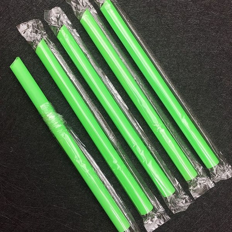 100 Plastik- und Papierstrohhalme, langlebig und geeignet für heiße und kalte Getränke