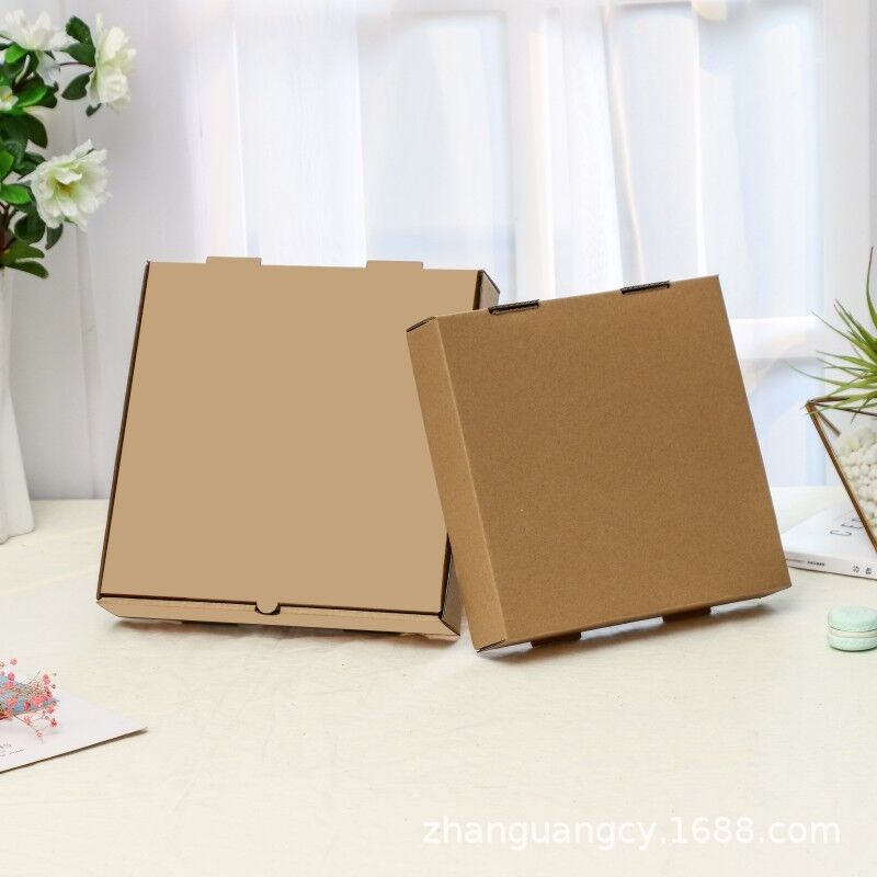 Pizza-Boxen 7-, 8-, 9-, 10- und 12-Zoll-Einsatz-Kraft-Pizza-Verpackungskisten, Aluminiumfolie-Pizza-Auslieferungsbehälter
