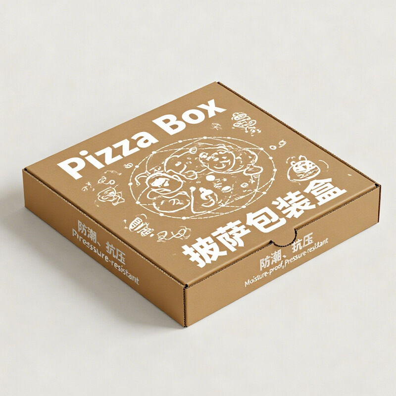 Pizza-Boxen 7-, 8-, 9-, 10- und 12-Zoll-Einsatz-Kraft-Pizza-Verpackungskisten, Aluminiumfolie-Pizza-Auslieferungsbehälter