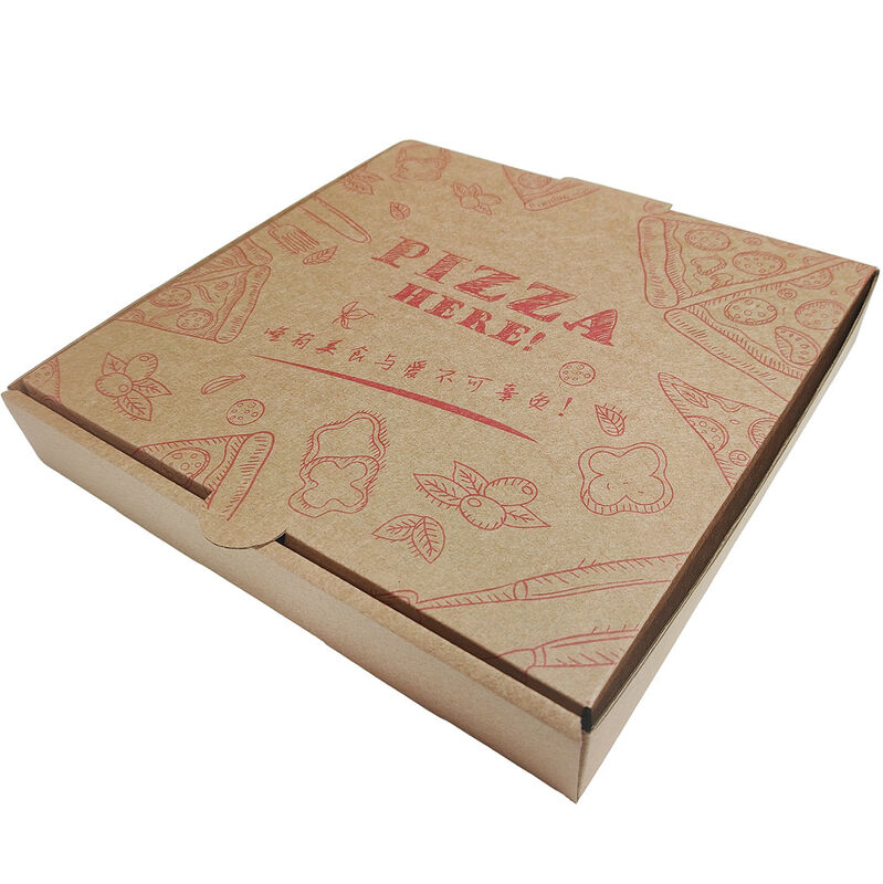 Pizza-Boxen 7-, 8-, 9-, 10- und 12-Zoll-Einsatz-Kraft-Pizza-Verpackungskisten, Aluminiumfolie-Pizza-Auslieferungsbehälter