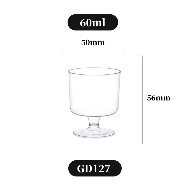 Wholesale Disposable Plastic Dessert Cups – Mousse Cup, Jelly Cup, Pudding Cup, Mini Champagne Glass, Square Cup