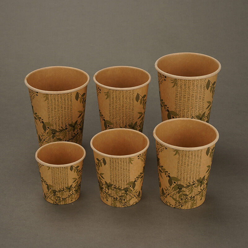 Disposable single wall Handle Paper Cups – Thickened Hot Drink Cups for Milk Tea, Coffee, Home & Office