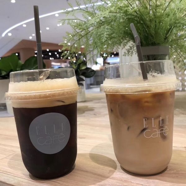 Nahrungsmittelgrad-Haustier-Kaffee-Wegwerfplastik höhlt 500ml für kaltes Café kundengebundenes Logo