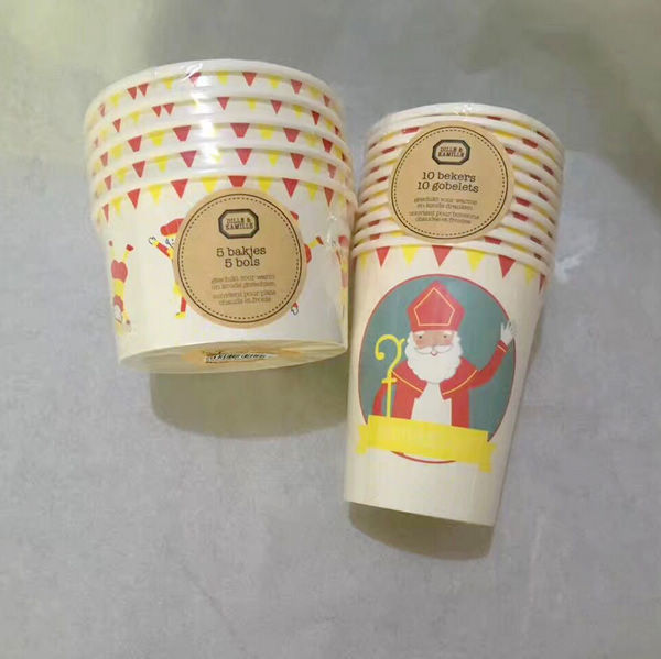 Bis zu 8 Farben Vollvolumen 180-700ml Eiscreme Papierbecher mit fortschrittlicher Technologie