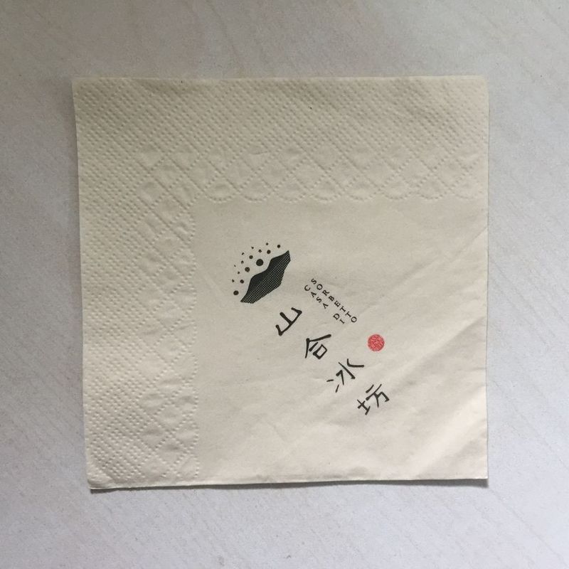100% biologisch abbaubarer einfacher 2fach Einwegpapier / Kleine Papierhandtücher 33cm x 33cm